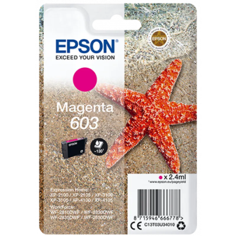 Epson singlepack, Magenta 603 C13T03U34010