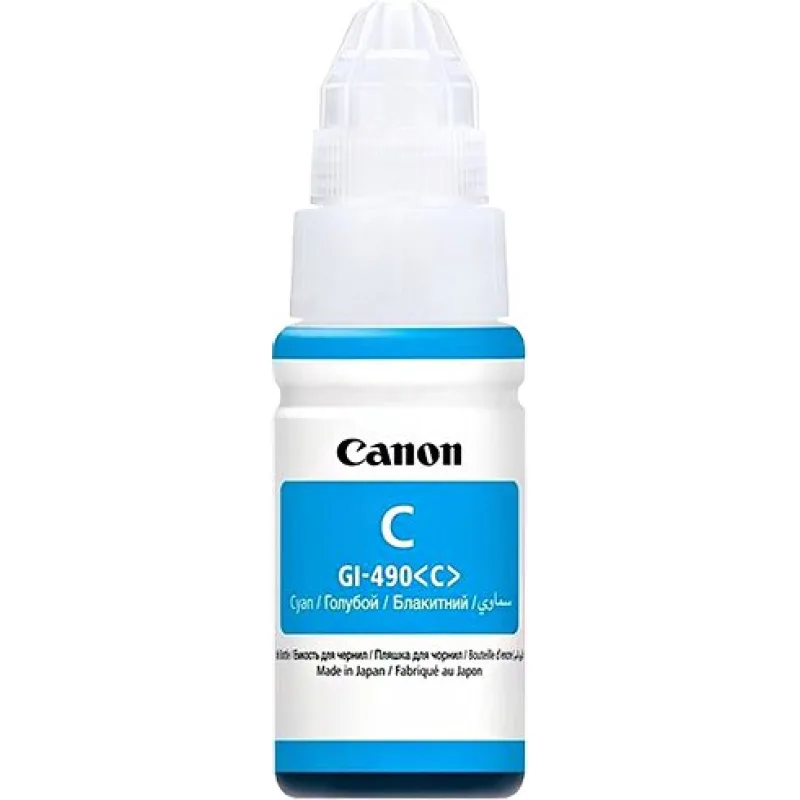 Canon GI-490 C, azúrový 0664C001