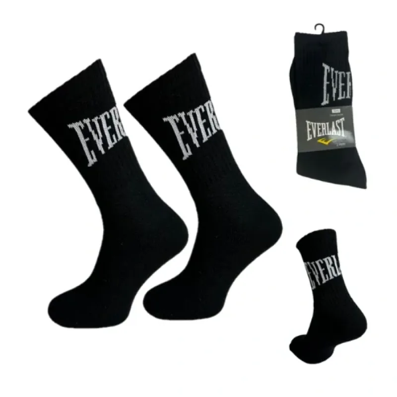 Everlast 753390 Sport Socks 2 Pack čierne
