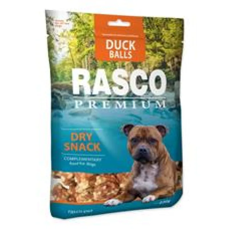Pochoutka RASCO Premium koule z kachního masa a bůvoloviny 230g
