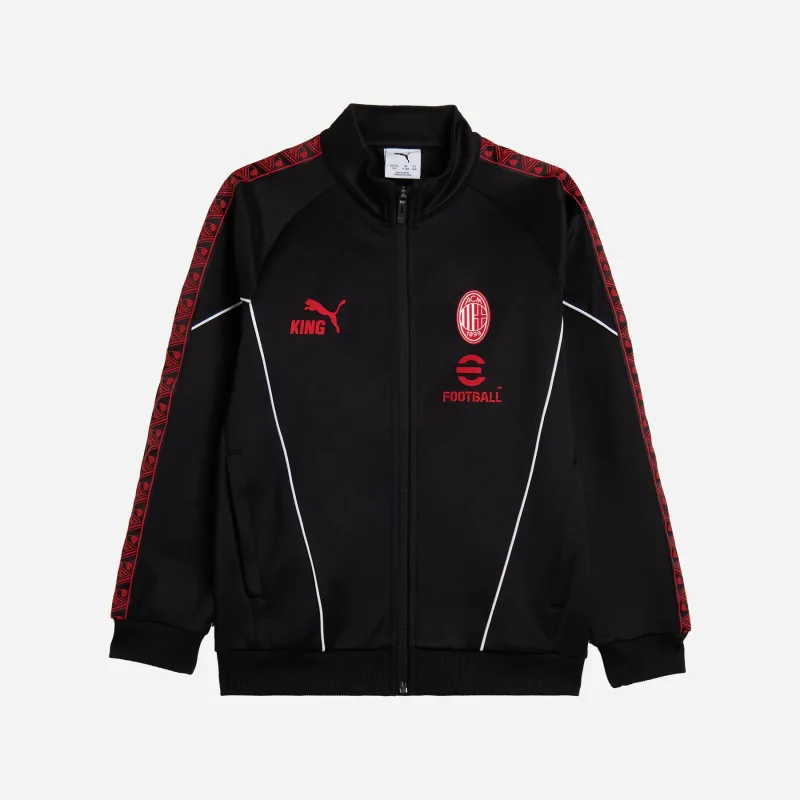 Puma AC Miláno (AC Milan) KING bunda čierna detská