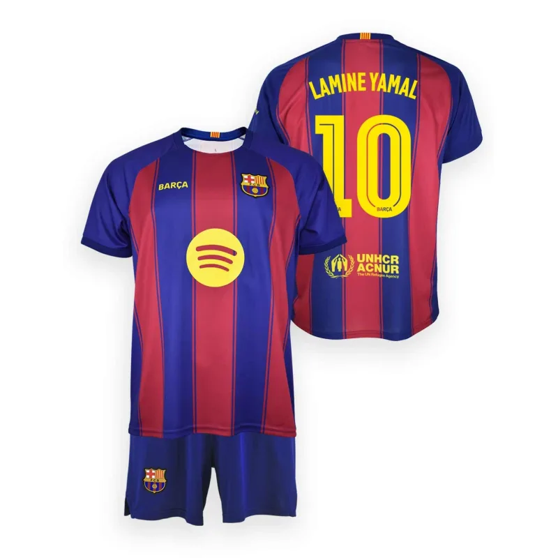 FC Barcelona LAMINE YAMAL set detský - dres + kraťasy (2025-2026) domáci - oficiálna replika
