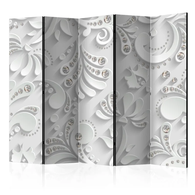 Artgeist Paraván - Flowers with Crystals [Room Dividers]