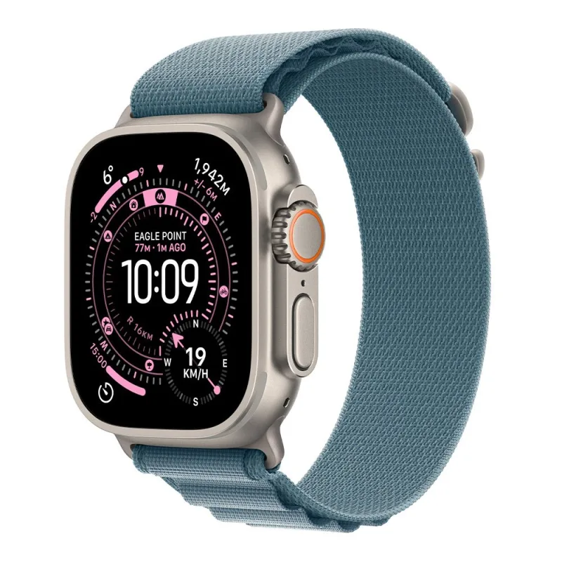 Apple Watch Ultra 3 GPS + Cellular 49mm Prírodný titán so svetlo modrým…
