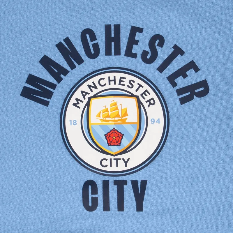 Manchester City mikina bledomodrá detská - SKLADOM