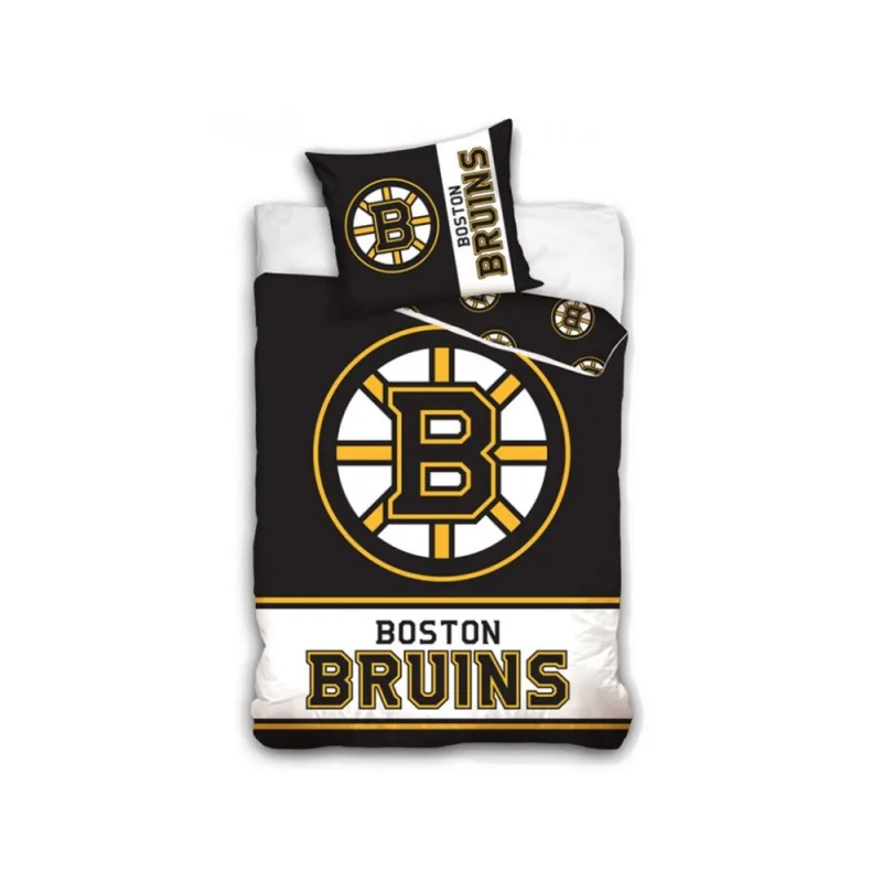 NHL Mikroplyšové obliečky Boston Bruins 140x200/70x90 cm