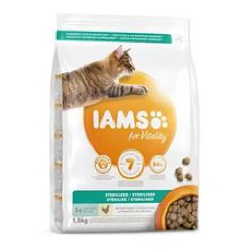 Krmivo IAMS Cat Adult/Senior Weight Control/Sterilized Chicken 10 kg