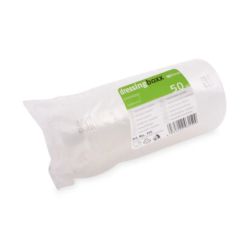 Dresinková miska průhledná 50 ml (PP) [50 ks] (74805 - 4C)