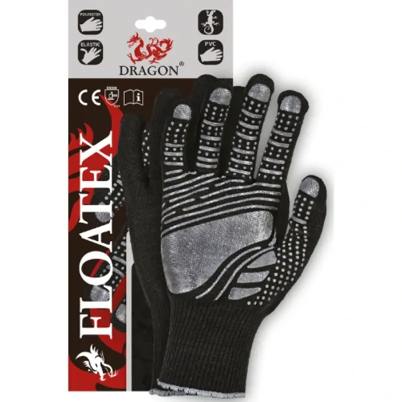 Reis FLOATEX rukavice čierne 7-10