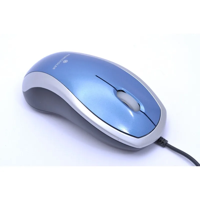 Primecooler/ Kancelárska/ Optická/ 800 DPI/ Drôtová USB/ Svetlo modrá PC…