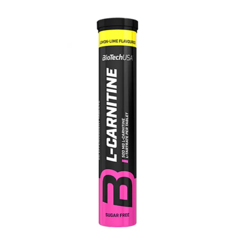 L-Carnitine 500 mg - 20 šumivých tabliet - BioTech USA Príchuť: Malina s čučoriedkou