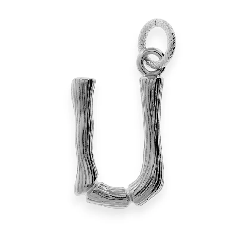 MPM Ocelový unisex nerezový přívěsek "U" 70213 - stříbrné barvy
