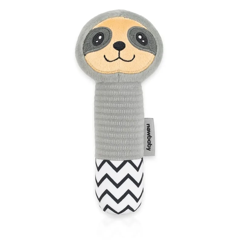 Detská pískacia plyšová hračka s hryzátkom New Baby Sloth