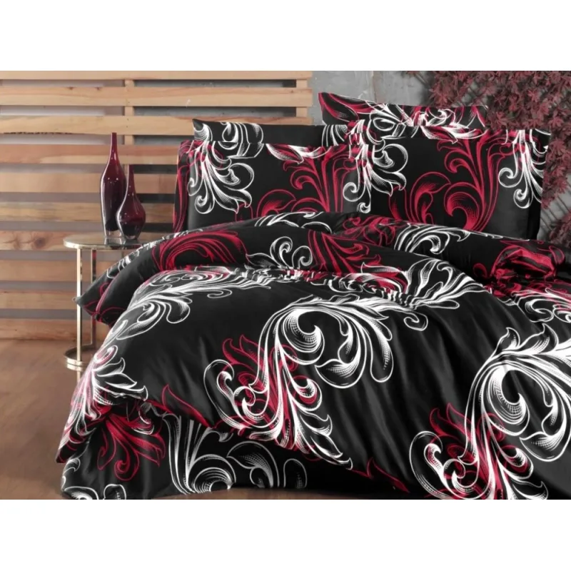 Brotex Obliečky Satén Exclusive Atlantis Red 240x200/2x70x90 cm