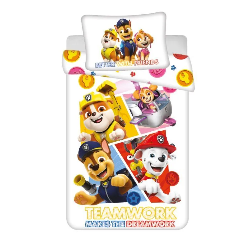 Obliečky do postieľky Paw Patrol PP498 baby, 100x135 / 40x60 cm