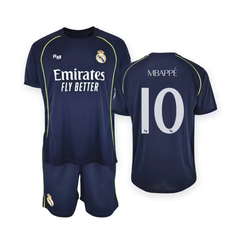 Real Madrid Kylian Mbappé set detský - dres + kraťasy (2025-2026) vonkajší - oficiálna replika