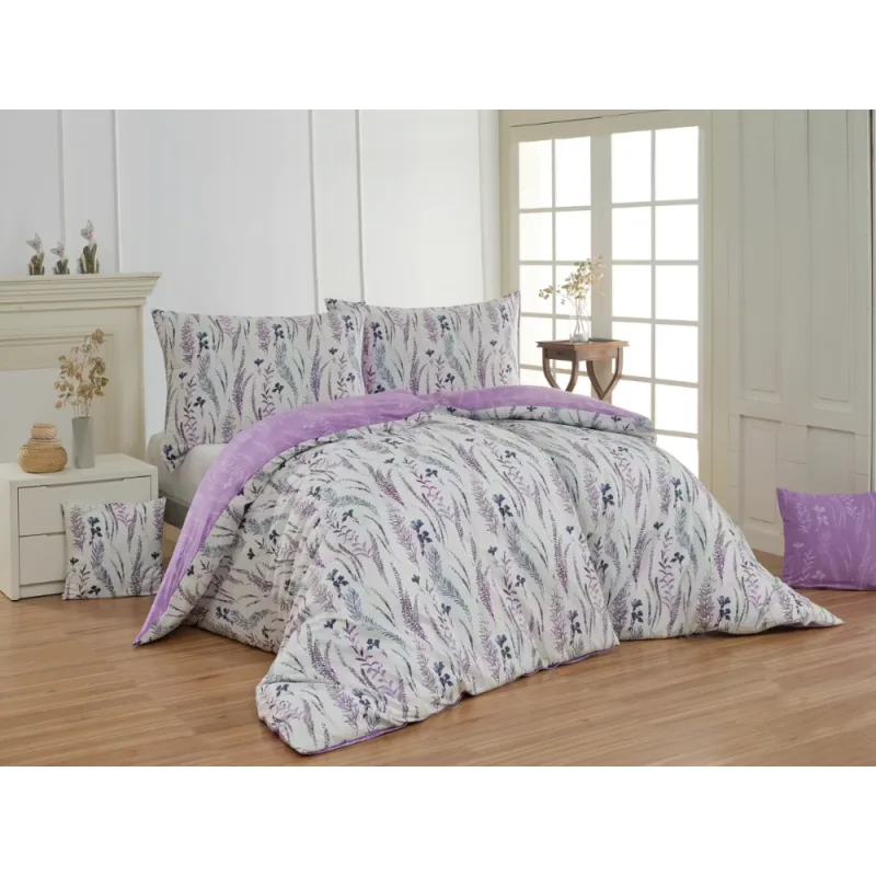 Matějovský Bavlna Deluxe Fabien Violet 140x200/70x90 cm