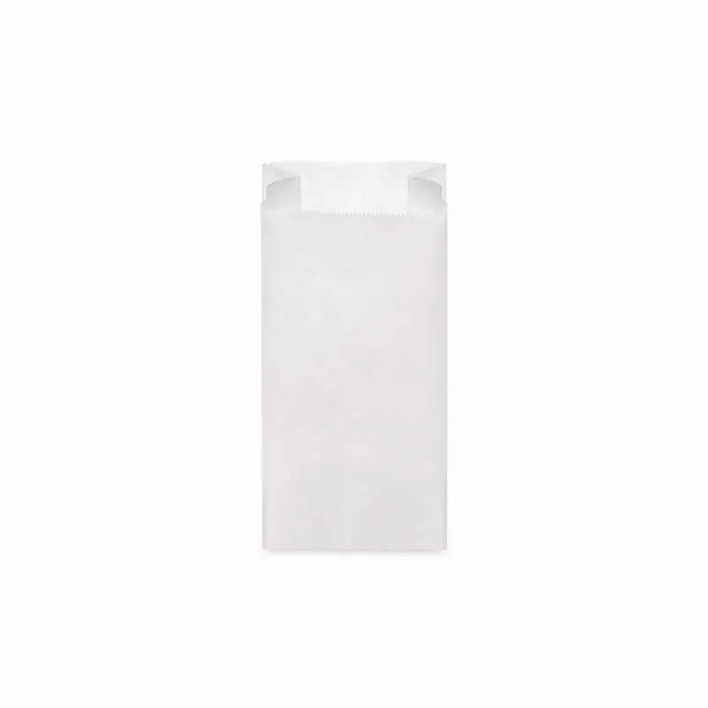 Svačinové papírové sáčky bílé 0,5 kg (10+5 x 22 cm) [100 ks] (65605)