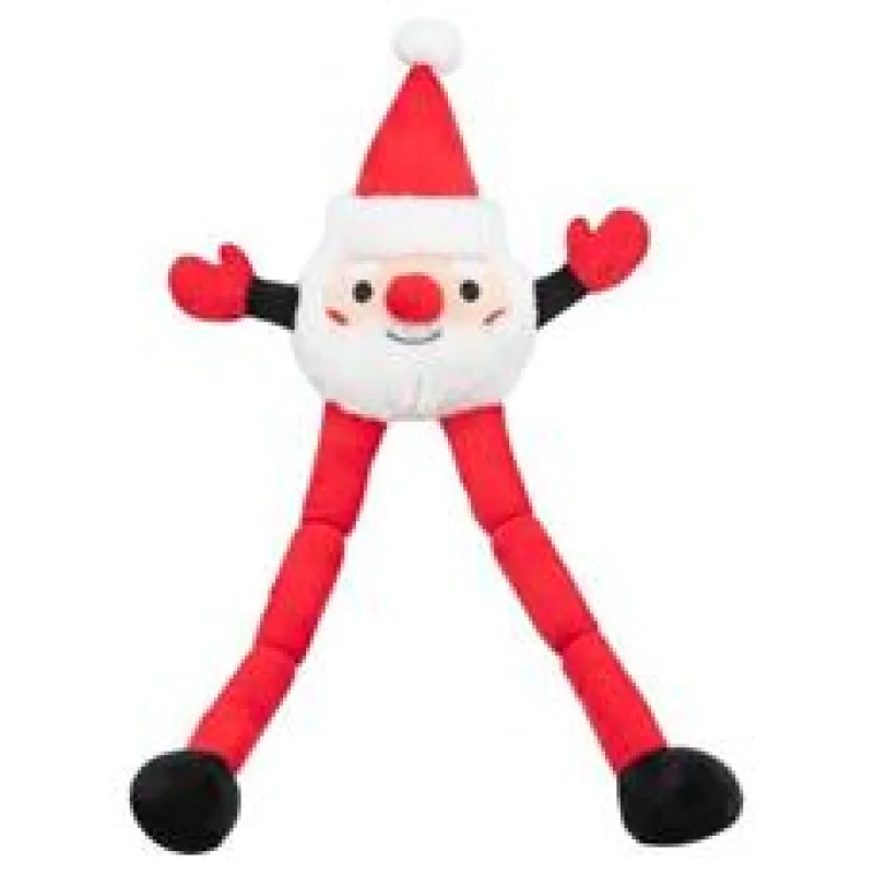 Xmas SANTA - dlouhonohý vánoční Santa, 54 cm, plyš 1 ks