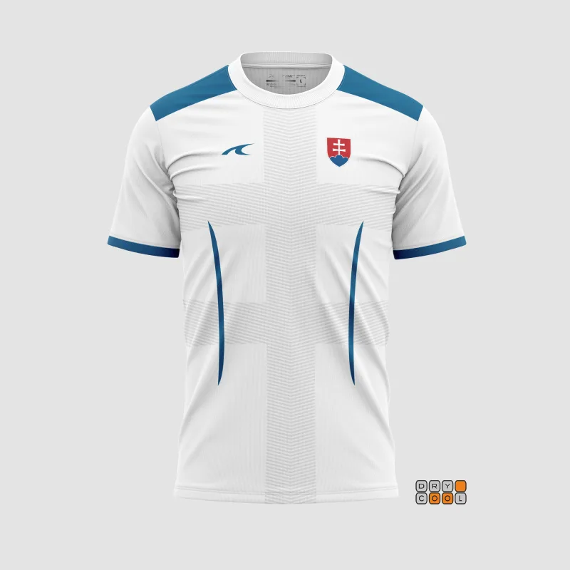 Futbalový dres Slovensko / Slovakia biely pánsky