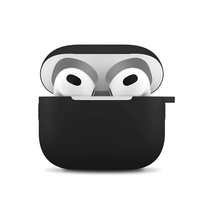 Next One puzdro Silicone Case pre Apple Airpods 3 - Black AP3-SIL-BLK