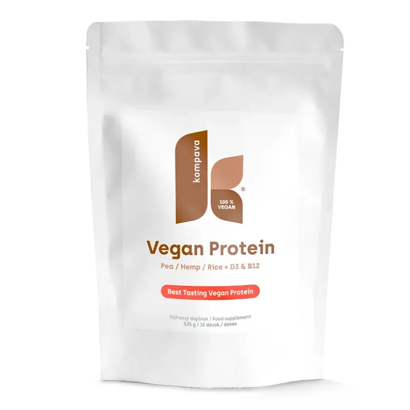 Vegan Protein 525 g - Kompava Príchuť: Čokoláda - Škorica