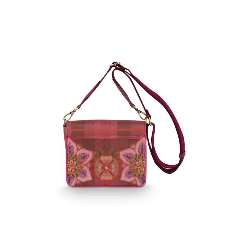 Pip Studio Flores Felices cross body kabelka, červená