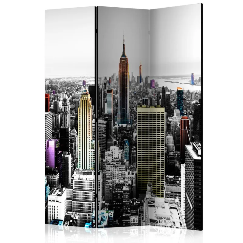 Artgeist Paraván - Iridescent skyscrapers [Room Dividers]