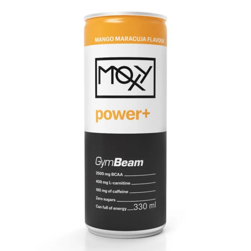 Moxy Power+ Energy Drink 330 ml - GymBeam Príchuť: Mango - Marakuja
