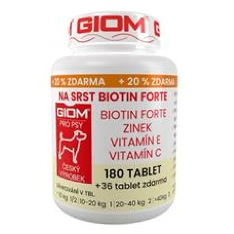 Giom pes Na srst Biotin FORTE 200g plv