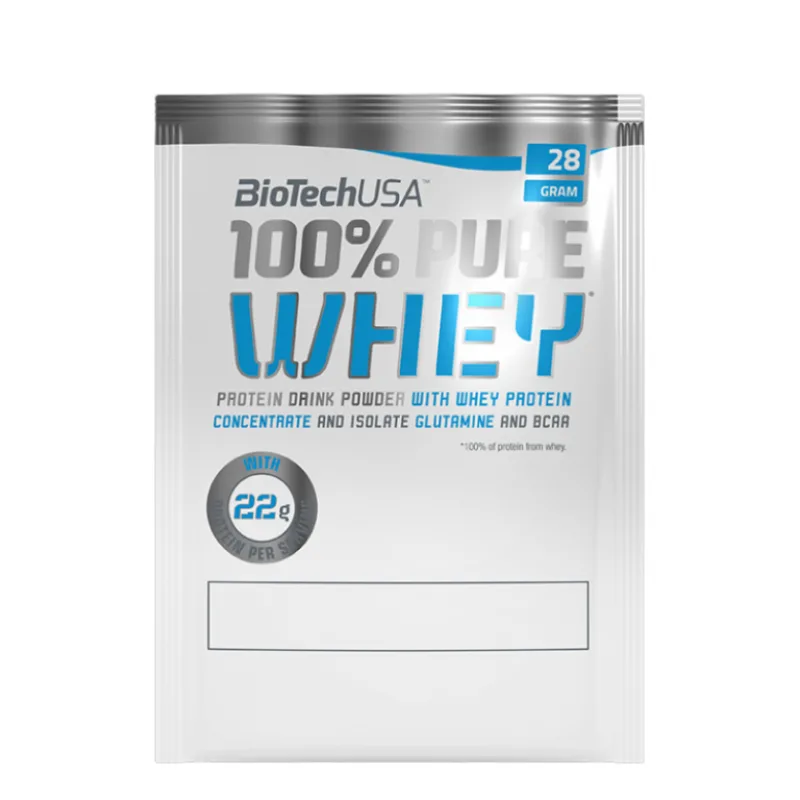 100% Pure Whey 28 g - BioTech USA Príchuť: Čokoláda - Arašidové maslo