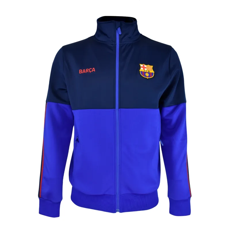 FC Barcelona mikina / bunda modrá detská - SKLADOM