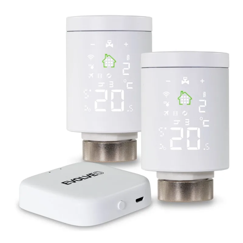 EVOLVEO Heat M30 Starter Pack, 2× múdra termostatická hlavica na radiátor…