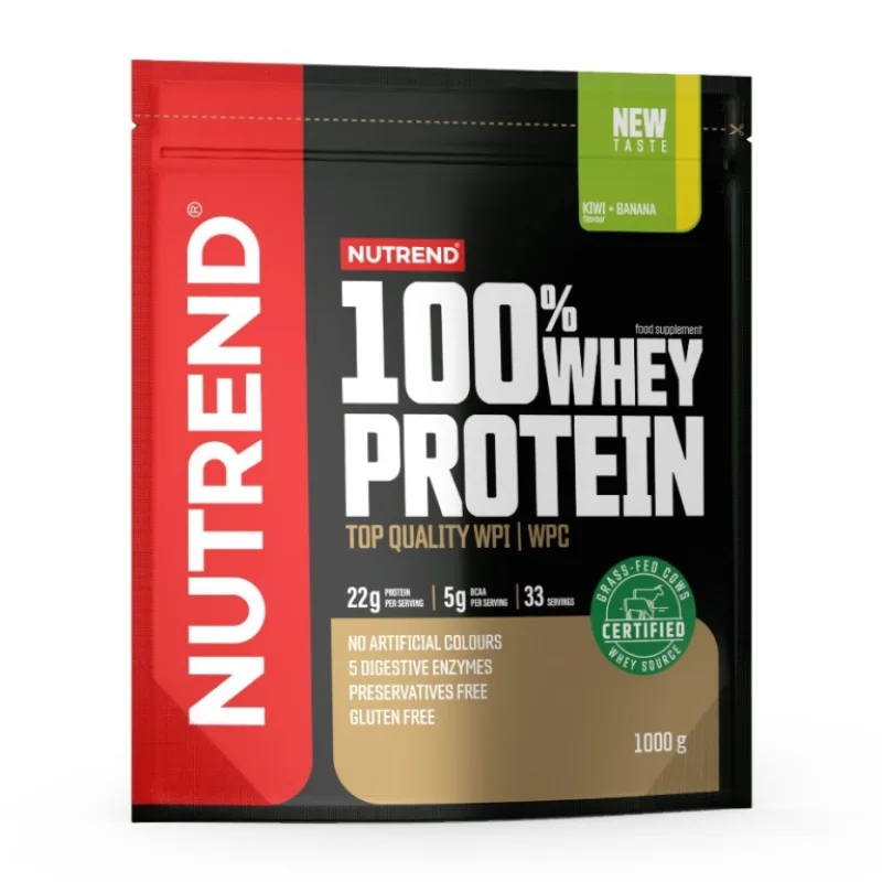 100% WHEY PROTEIN 1000 g - Nutrend Príchuť: Jahoda