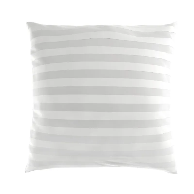 Obliečka na vankúš Atlas grádl 10mm prúžok biely so zipsom 40x40 cm