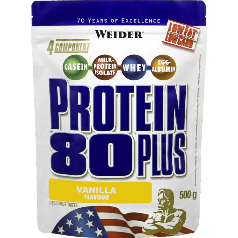 Protein 80 Plus 500 g - Weider Príchuť: Lieskový oriešok - Nugát