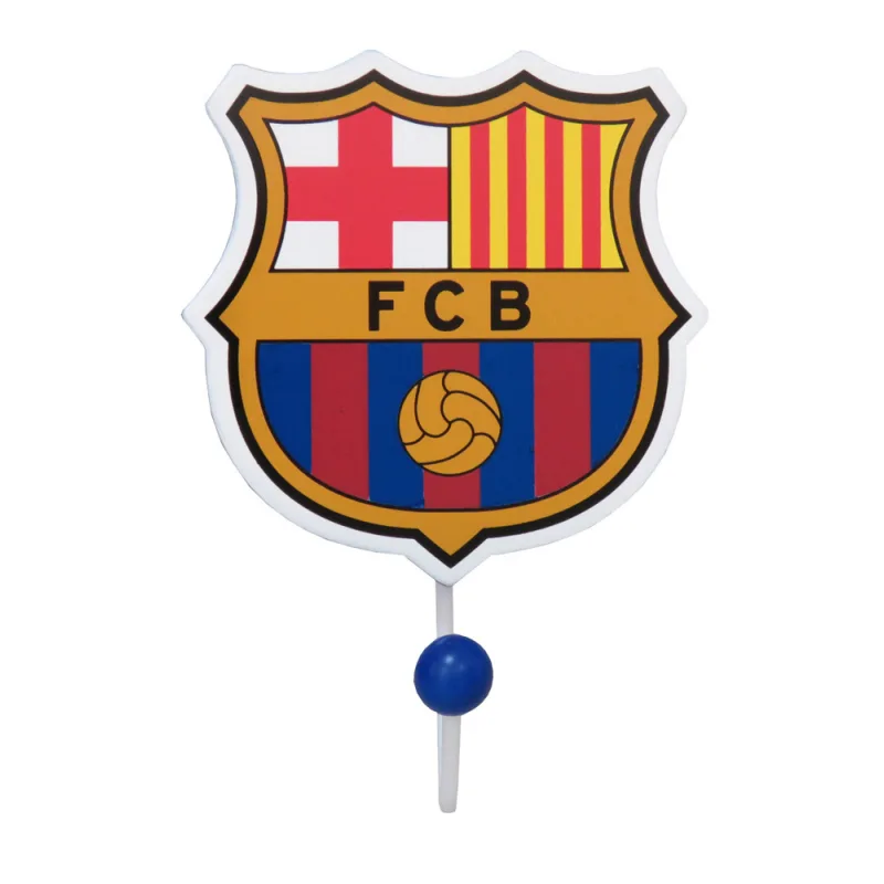 FC Barcelona drevený nástenný vešiak