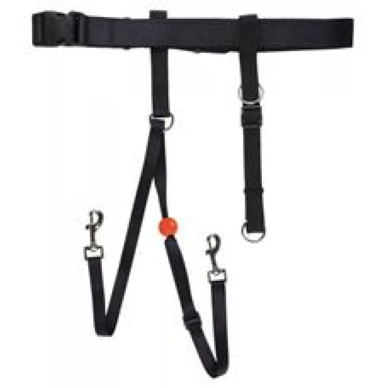 EASY WALK 1,3 m s opaskem 85-110 cm/38 mm pro volné ruce, černý 1 ks
