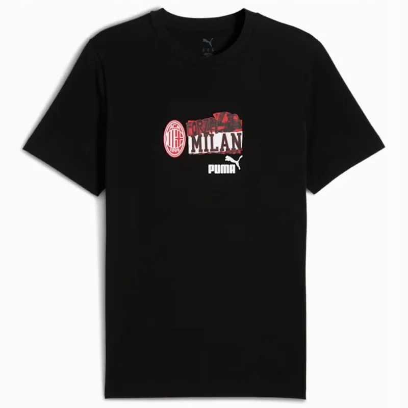 Puma AC Miláno (AC Milan) tričko čierne pánske