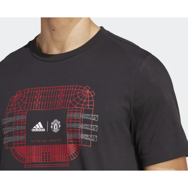 Adidas Manchester United Old Trafford tričko čierne pánske - SKLADOM