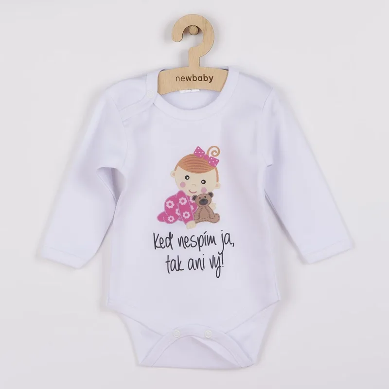 Body s potlačou New Baby Keď nespím ja, tak ani vy