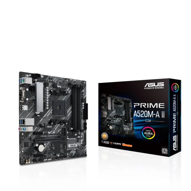 ASUS MB Sc AM4 PRIME A520M-A II CSM, AMD A520, 4xDDR4, 1xDP, 1xHDMI, …