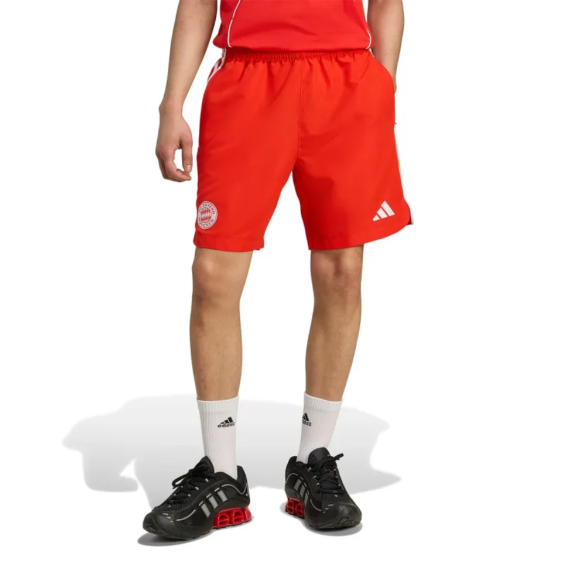 Adidas FC Bayern München - Bayern Mníchov retro tréningové kraťasy červené pánske 2025-2026
