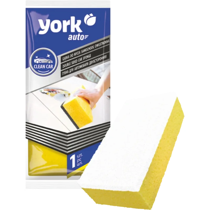 York 3012030 Obojstranná huba na auto žltá
