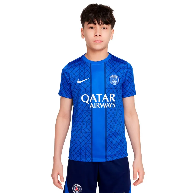 Nike Paris Saint-Germain FC - PSG predzápasový dres modrý detský 2025-2026