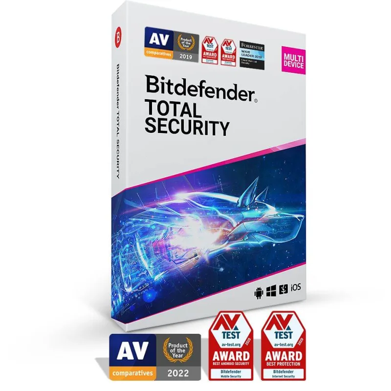 Bitdefender Total Security - 5 zariadení na 2 roky - elektronická…