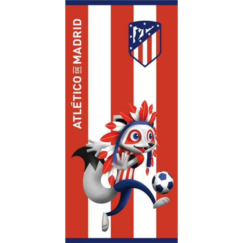Atlético Madrid plážový uterák červeno-biely