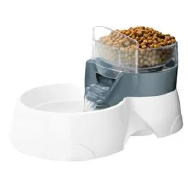 Fontánka Pet Feeder s miskou pro krmení EBI šedá 28x19 1 ks