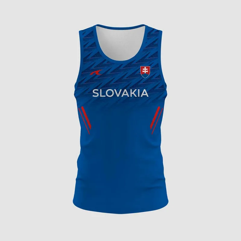 Slovensko Slovakia tréningové tielko modré pánske - SKLADOM