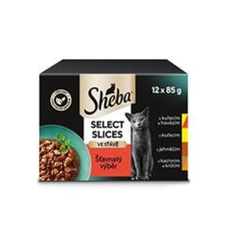 Sheba kapsa Šťavnatý výběr ve šťávě 4x85g 4x85g